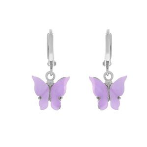 SILVER LAVENDER BUTTERFLY HUGGIES